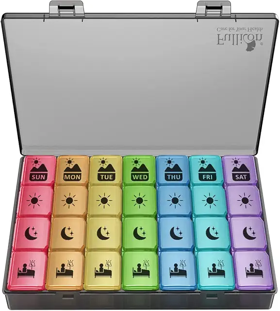 AM/PM Weekly Pill Organizer — Cognition & Communication
