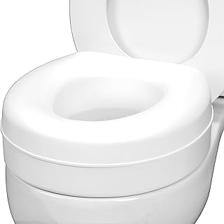 Toilet Seat Riser Round — Bathroom Safety